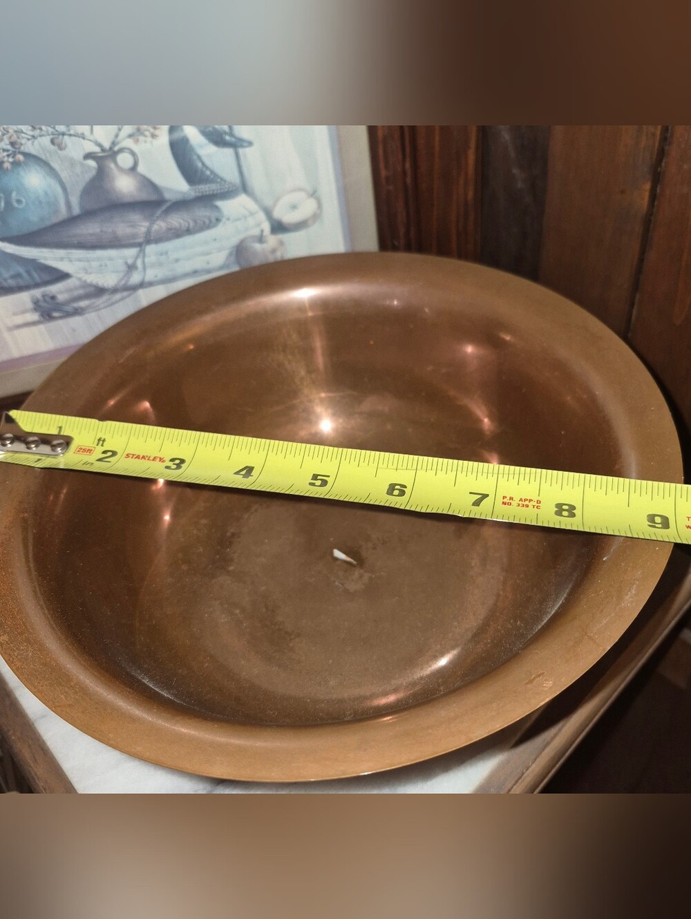 Vintage Coppercraft Guild Copper pedestal bowl, mid-century - Picture 2 of 6